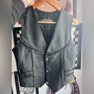Unik Vintage Womens Leather Vest